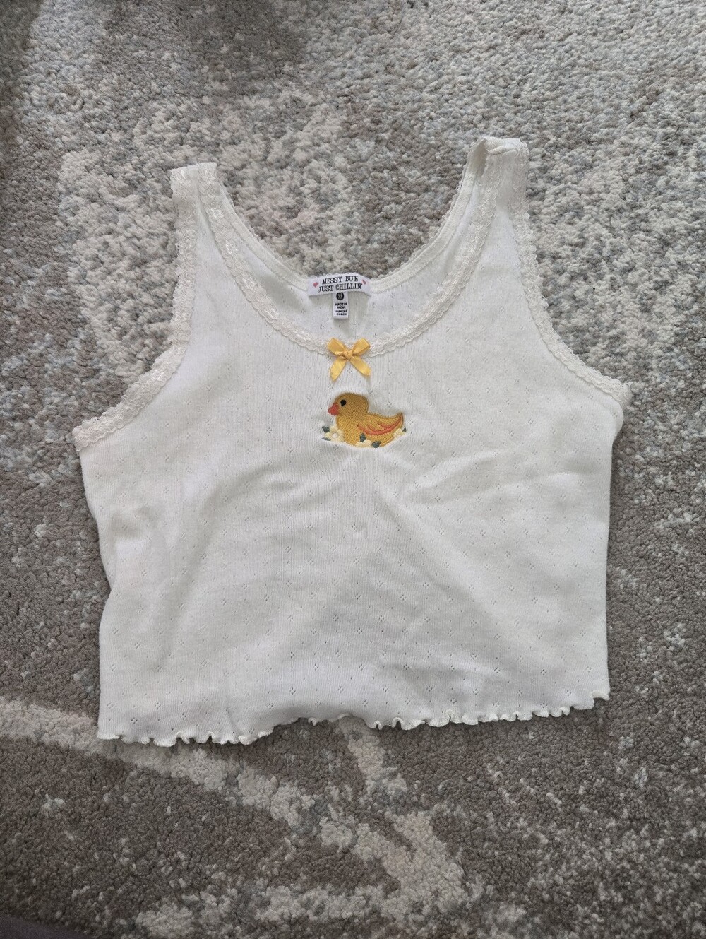 Price Firm 🍓 Y2k Style Cotton Duck Tank
